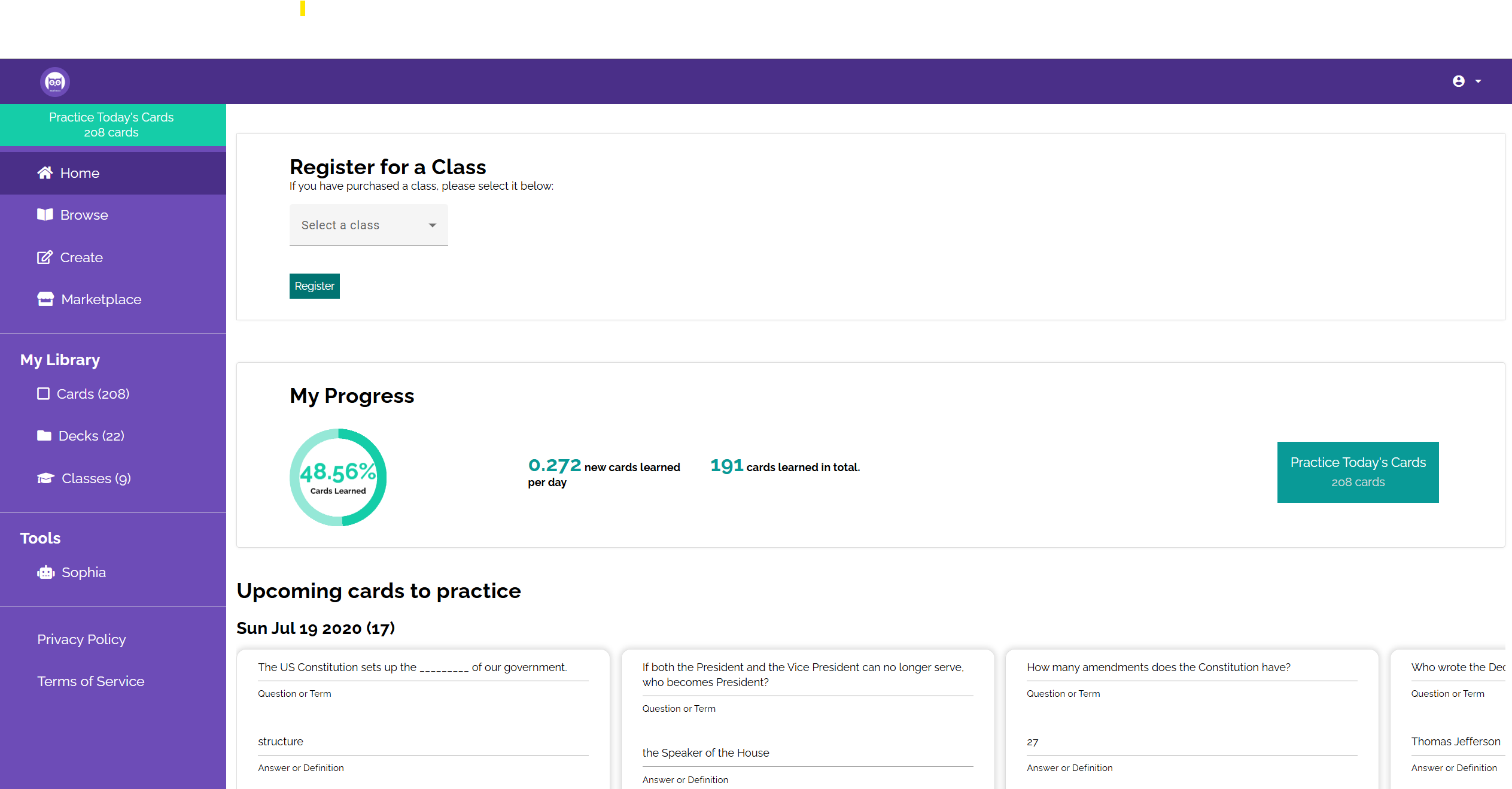 Sapienza Learning Platform